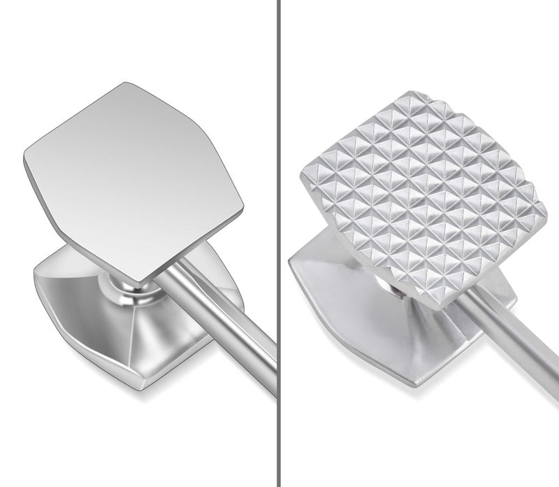 Aliglow Meat Tenderizer Hammer Tool Pounder For Tenderizing Steak Beef Poultry, Heavy Duty Dual-Sided Mallet with Soft Grip Handle - Multifunctional Kitchen Beater for Chicken,Fish, Baking - Image 4